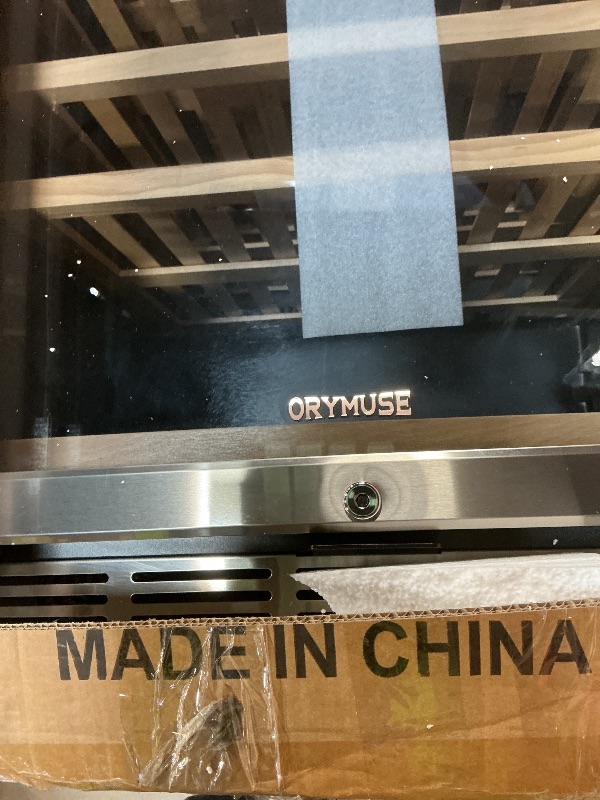 Photo 1 of ***LIGHTING DOES NOT WORK ***ORYMUSE Freestanding 180 Bottle Wine Fridge - 24" Built-in Cooler with Upgraded Compressor Cooling and Intelligent Temperature Memory, Large Capacity Refrigerator