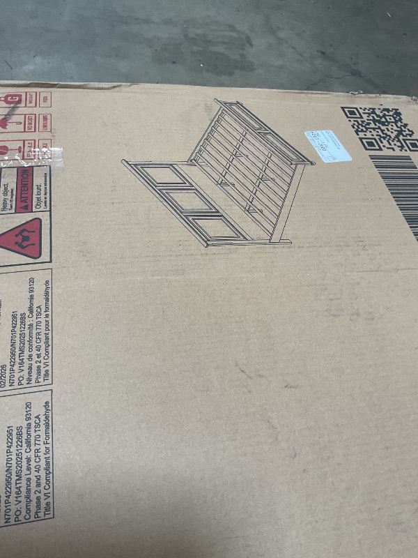 Photo 1 of **Selling for parts as partial set. One of two boxes **King platform bed frame.