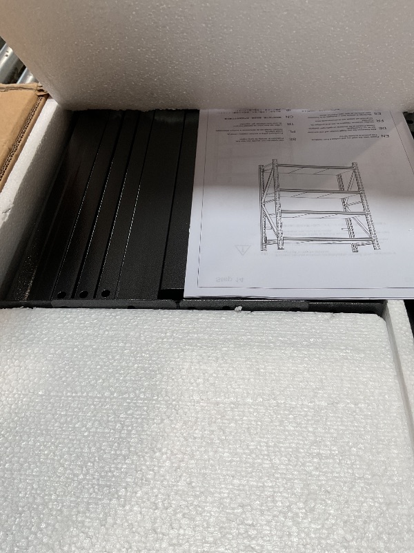 Photo 1 of Garage Shelving, Adjustable Metal Storage Shelves, 3000LBS Heavy Duty Shelving, 4 Tier Industrial Shelving for Garage, Warehouse, Basement, Shop