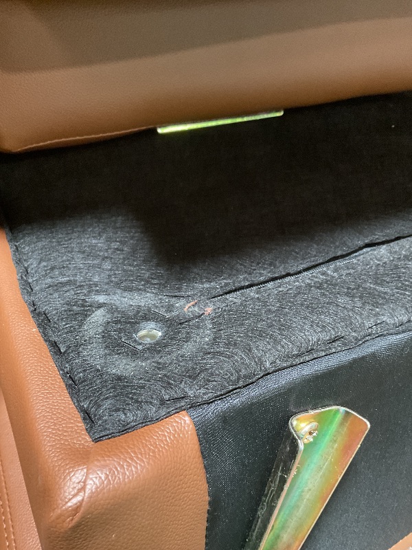 Photo 1 of ***POSSIBLY FOR PARTS UNKNOWN MISSING PIECES/ BOX DAMAGED 1 SIDE**** Container Furniture Direct Womble Mid Century Modern Couch with Bolster Pillows, PU Leather Upholstered Tufted Seat, Versatile Retro Design for Comfortable Living Spaces, Loveseat