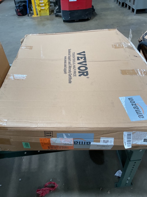Photo 1 of ***used***VEVOR Shower Curb Kit, 38"x60" Watertight Shower Curb Overlay with 4" ABS Central Bonding Flange, 4" Stainless Steel Grate, 2 Cuttable Shower Curb and Trowel, Shower Pan Slope Sticks Fit for Bathroom