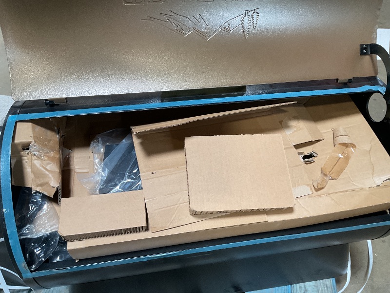 Photo 1 of **MISSING ASSEMBLY HARDWARE/ UNKNOWN OTHER MISSING PIECES*** Traeger Grills Pro 34 Electric Wood Pellet Grill and Smoker, Bronze, 884 Square Inches Cook Area, 450 Degree Max Temperature, Meat Probe, 6 in 1 BBQ Grill