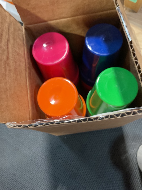 View 2 of | Set of 16 Spectrum Unbreakable Plastic 10oz Kids Juice Tumblers in 8 Assorted