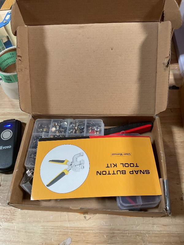 Photo 1 of 160 Set Rivets for Leather Crafting and 20 Set Magnetic Buttons, 4 Colors 10 MM Double Cap Rivets & 18 MM Magnetic Snaps for Purses and Totes with Snap Fasteners Tool, for Leather, Boots, Belt