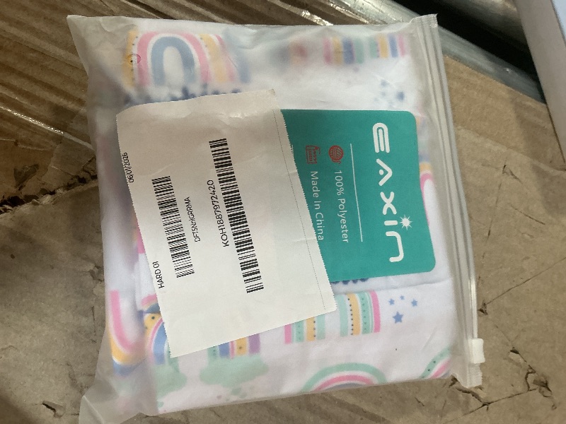 Photo 1 of ***ONLY ONE*** 
eaxin 2pcs Waterproof Wet Bags with Two Zippered Pockets, Washable, Reusable for Travel, Beach, Pool, Stroller, Diapers, Dirt Gym Clothes, Wet Swimsuits, Toiletries -Rainbows