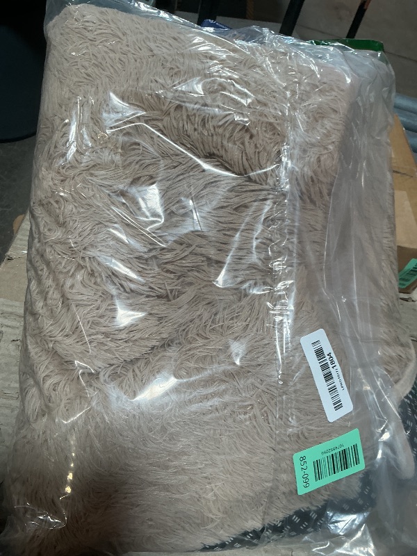 Photo 1 of ****MATERIAL DAMAGE/ SEAMS COMING APART*** Ailyei Soft Runner Rugs for Bedroom Hallways, 2x6 Beige Fluffy Shag Throw Area Rug Non Slip for Bedside Dorm, Long Shaggy Furry Carpet for Nursery Living Room