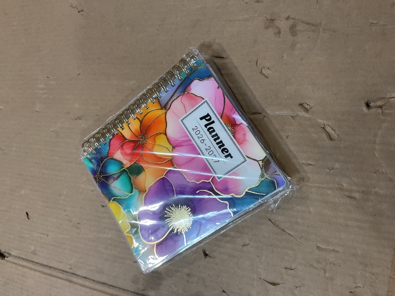 Photo 1 of ***MONTH STOPS AT JUNE OF 2027*** Planner 2026-2027, Large 18 Months Academic Daily Weekly Monthly Planner Yearly Agenda July. 2026–Dec. 2027, 7.9" x 9.8", Page Tabs, Separator Page, Pocket Folder, Bookmark, Stickers, Sticky Note Set