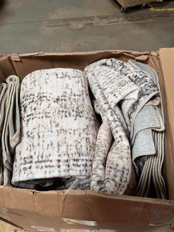 Photo 1 of **MATERIAL IS THIN*** 8x10 Area Rugs for Living Room - Washable Rug Modern Abstract Soft Large Neutral Non-Slip Carpet Indoor Floor Thin Carpets for Bedroom Dining Room Farmhouse Nursery Home Office Brown Black Grey
