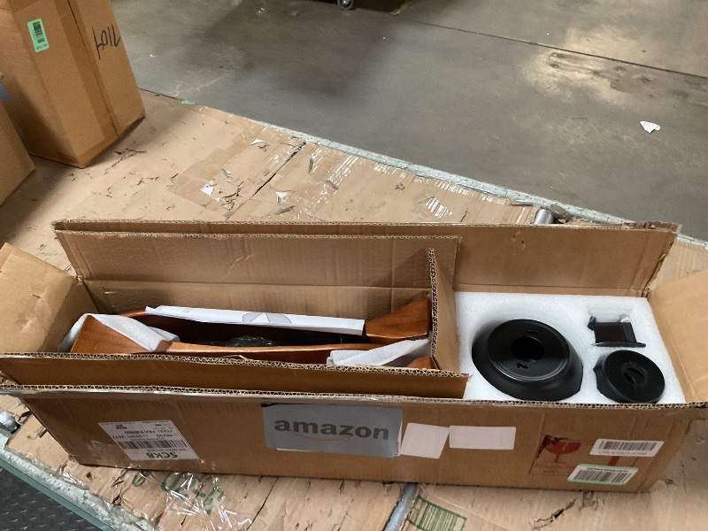 Photo 1 of ***MISSING ASSEMBLY HARDWARE** 42 Inch Ceiling Fan Unlit, Solid Wood Ceiling Fan Unlit, with Remote Control, Reversible DC Motor, Indoor Bedroom Living Room Office Outdoor Patio Ceiling Fan