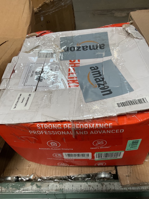 View 2 of ***INCOMPLETE SET/ MISSING COLLECTION BIN**** SHELIKI Robot Vacuum and Mop White, 3-in-1 6000pa Robotic Vacuum Cleaner with LiDAR Navigation, 70-Day Self-Emptying Base