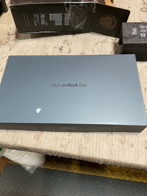 Photo 1 of *FOR PARTS ONLY/ DOES NOT POWER ON* ASUS ZenBook Duo 14 UX482 14” FHD NanoEdge Touch Display, Intel Core i7-1165G7 CPU, NVIDIA GeForce MX450, 32GB RAM, 1TB SSD, Innovative ScreenPad Plus, Windows 10 Pro, Celestial Blue, UX482EG-XS77T laptop does not work.