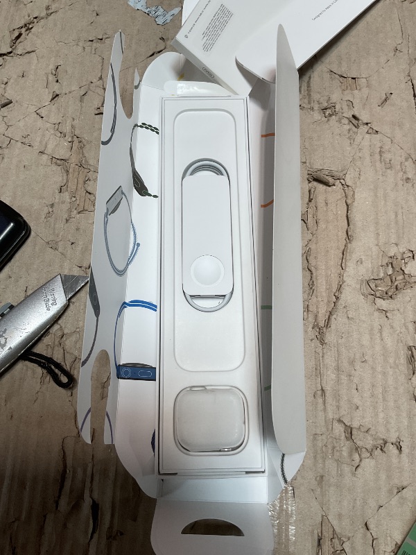 Photo 1 of ***COLOR IS ROSE GOLD/TAN ***NON FUNCTIONAL*** 
Apple Watch Series 7 [GPS 45mm] Smart Watch w/Starlight Aluminum Case with Starlight Sport Band. Fitness Tracker, Blood Oxygen & ECG Apps, Always-On Retina Display, Water Resistant