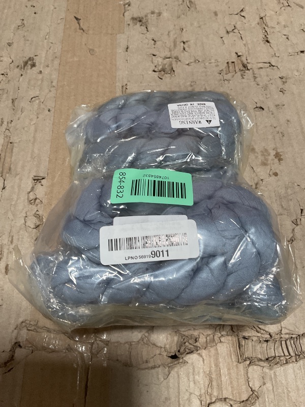 Photo 1 of 10 Pack Dusty Blue Cheesecloth Table Runner 17x108 Inch Boho Gauze Cheese Cloth Table Runners for Wedding Party Baby Shower Birthday Home Decor