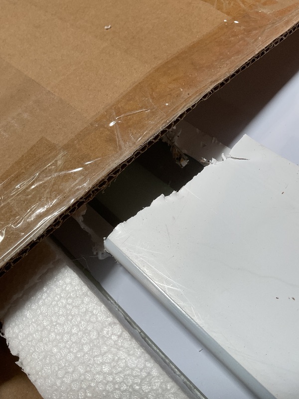 Photo 1 of **FOR PARTS ONLY HAS DAMAGED WIRES*** TETOTE Led Bathroom Mirror 30 x 36 Inch, Beveled Lighted Bathroom Vanity Frameless Mirror with Extra-Bright Lights, Frontlit & Backlit, Defogging, 3-Color Dimmable, Tempered Glass, Waterproof