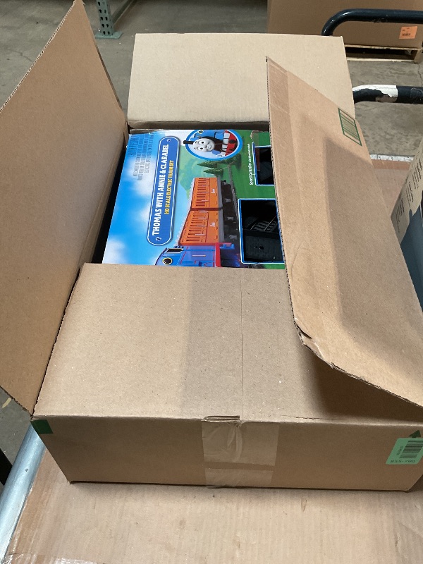 Photo 1 of ** RECOMENDED FOR PARTS/ HAS DAMAGES *** Bachmann Trains - Thomas & Friends Thomas with Annie and Clarabel Ready To Run Electric Train Set - HO Scale