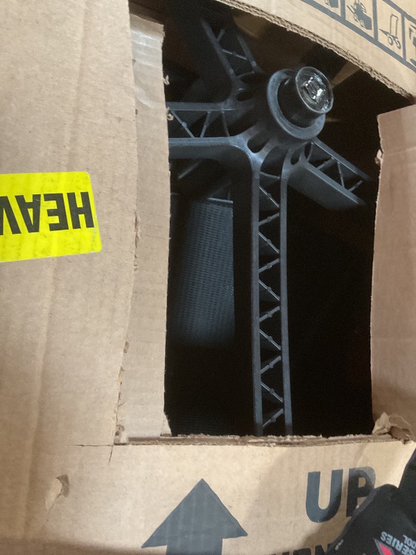 Photo 1 of **RECOMEDED FOR PARTS/ HEAVILY USED & MISSING WHEELS*** HON Ignition 2.0 Mid?Back Ergonomic Office Chair, Mesh Task Desk Chair with Lumbar Support, Standard Synchro?Tilt, Height and Width Adjustable Arms, Black Frame, Black