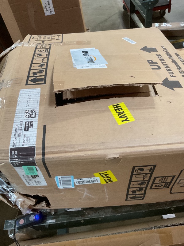 Photo 1 of **RECOMEDED FOR PARTS/ HEAVILY USED & MISSING WHEELS*** HON Ignition 2.0 Mid?Back Ergonomic Office Chair, Mesh Task Desk Chair with Lumbar Support, Standard Synchro?Tilt, Height and Width Adjustable Arms, Black Frame, Black