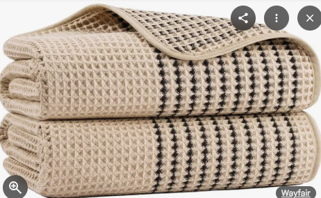 Photo 1 of **HEAVILY USED FADING *** 2 Rebrilliant Waffle Weave Microfiber Bath Towels