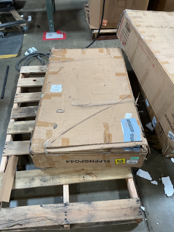 Photo 1 of ***DAMAGED/TABLE HAS HOLE*** 
SereneLife Full Size Ping Pong Table, 9’ x 5’ Regulation Fold-Flat Table Tennis Table, Hinged Panels for SUV Transport and Easy Storage, Portable Space-Saving Design, Net & Post Set Included