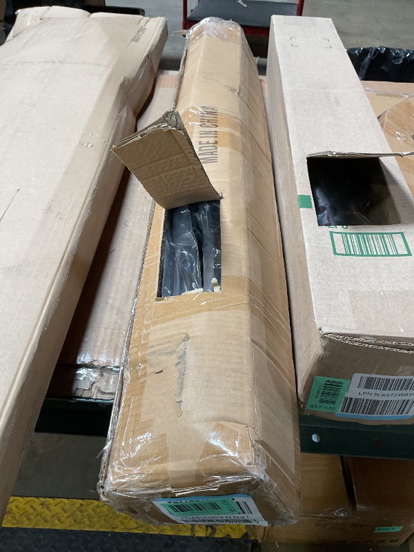 Photo 1 of ***FOR PARTS ONLY/ MOUNTING AREAS WHERE HARDWARE GOES TO INSTALL ARE DAMAGED**** 12FT Stair Railings Indoor, Black Iron Railings for Stairs, Industrial Handrail Wall Mounted, Hand Railing for Stairs Indoor 500lbs Load Capacity, Sturdy Stair Railing for Lo