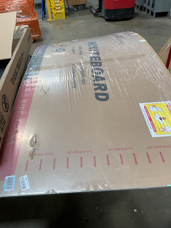 Photo 1 of ***FOR PARTS ONLY / EXTREMELY BENT*** VIZ-PRO Dry Erase Board/Magnetic Whiteboard, 96 x 48 Inches, Large Wall Mounted Board for School Office and Home 8' x 4'