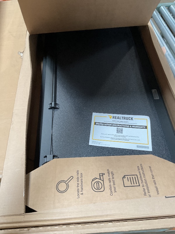 View 6 of ***RECOMENDED FOR PARTS ONLY/ MISSING ASSEMBLY RAILS*** RealTruck BAK BAKFlip MX4 Hard Folding Truck Bed Tonneau Cover | 448339 | Fits 2021-2026 Ford F-150 (incl. Raptor/Lightning) 5' 7" Bed (67.1")