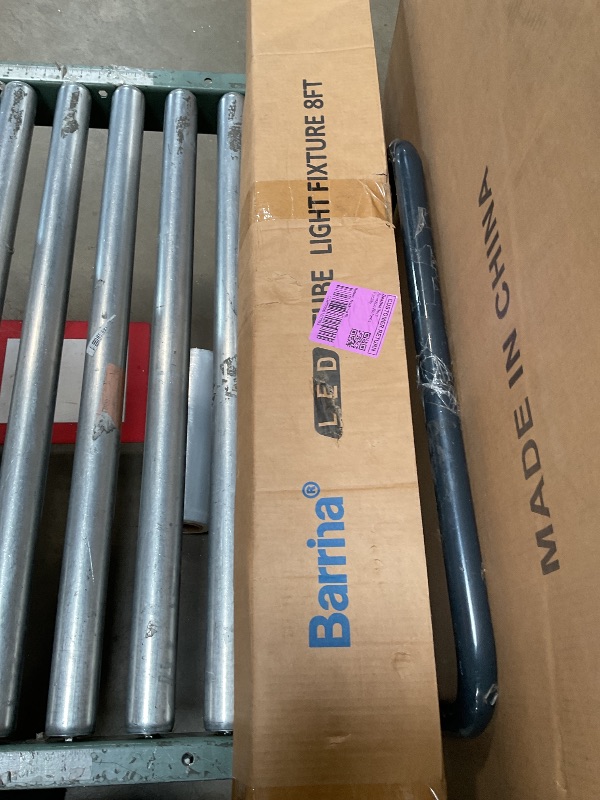 Photo 1 of **FOR PARTS/ NON-FUNCTIONAL*** Barrina LED Shop Lights 8FT, 100W 15000LM 6500K Super Bright White, T8 LED Garage Lights, V Shape Clear Cover, High Output Tube, Linkable 8 Foot Strip Light for Workshop, Warehouse with Plug, 10 Packs