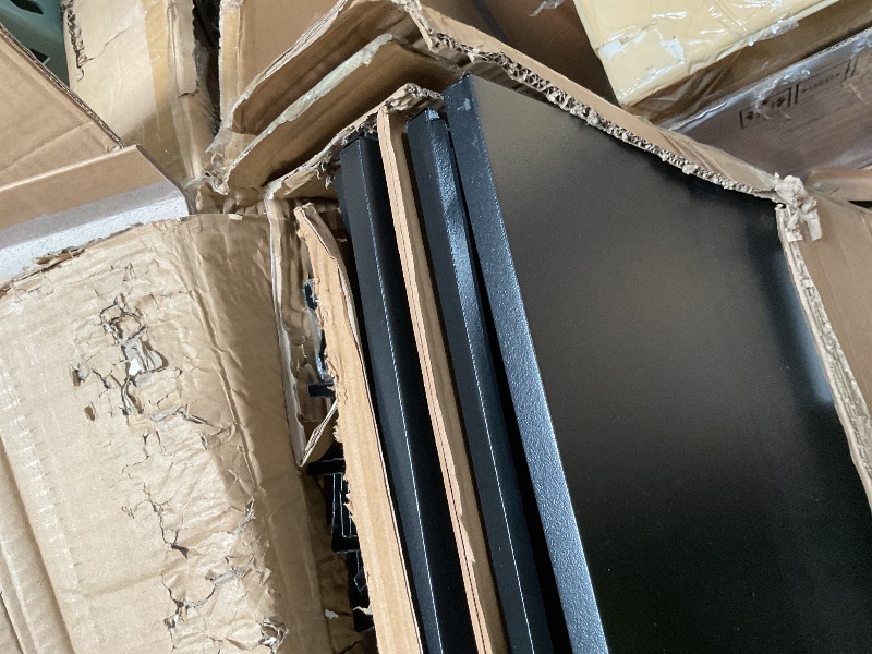 Photo 1 of ** dented/scrapes from transport**VEVOR Storage Shelves, 2000 lbs, 5 Tier Garage Storage Shelving, 18" D x 40" W x 72" H Adjustable Metal Shelves for Garage Shelves Utility Rack Shelf, Ideal for Kitchen, Warehouse, Basement, Black