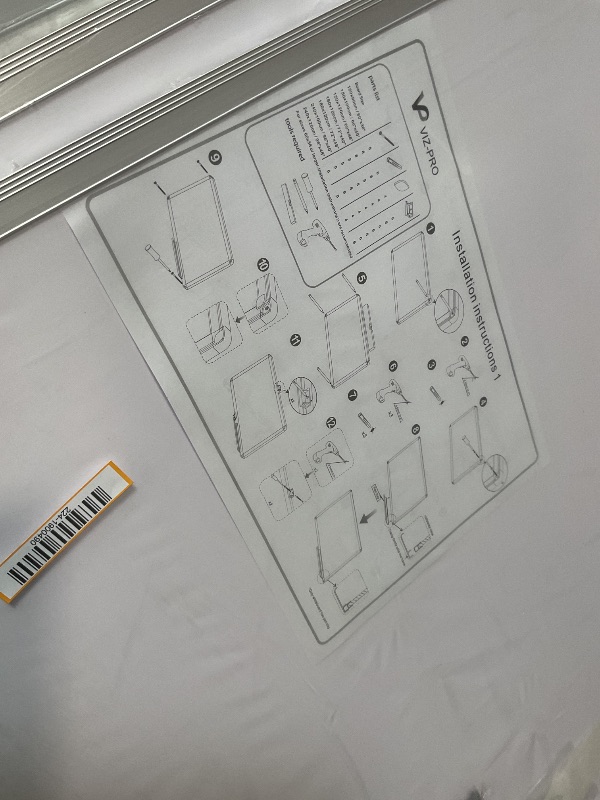 Photo 1 of ** scratches/dents*VIZ-PRO Large Cork Bulletin Board, 72 X 48 Inches, Wall-Mounted Corkboard with Silver Aluminium Frame for School, Office, and Home 6' X 4'