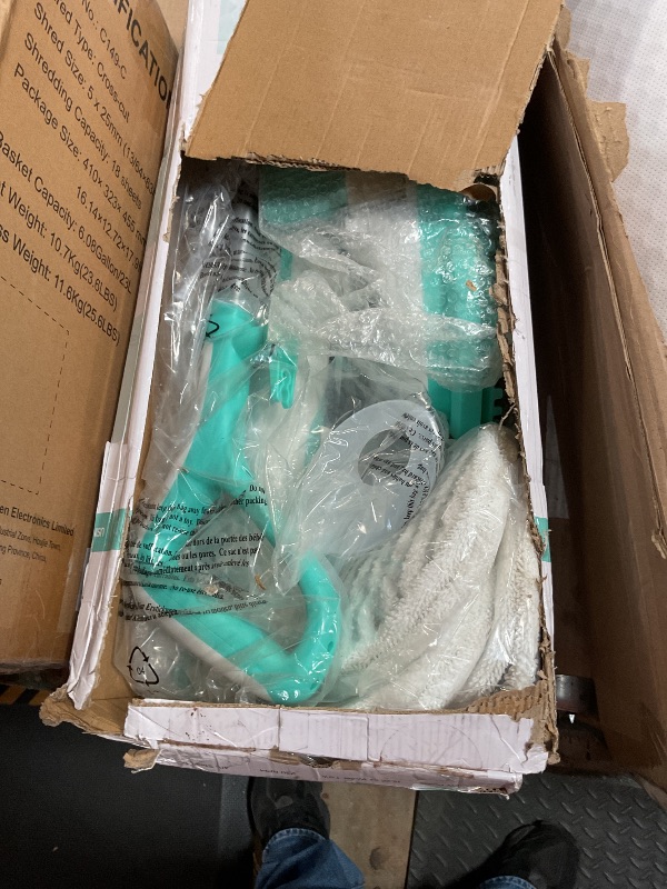 Photo 1 of **FOR PARTS ONLY/ NON-FUNCTIONAL*** Angtra Scrubbing Steam Mop with Rotating Mop Pads, All-in-One Hard Floor Cleaner with LED Headlights, Steam & Spin Control, 6 Soft Scrub Pads, Swivel Steering, FS07