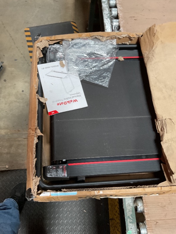 Photo 1 of ***PARTS ONLY***NON FUNCTIONAL***WalkDate Walking Pad Treadmill with Incline and Handle Bar, Walking Pad with Remote Control and Incline for Home Office, Led Display