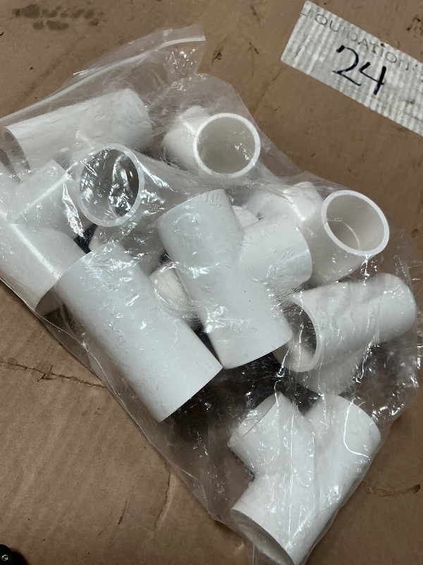 Photo 1 of 10 Pcs 1 Inch PVC Tee Fittings, 3 Way Socket x Socket