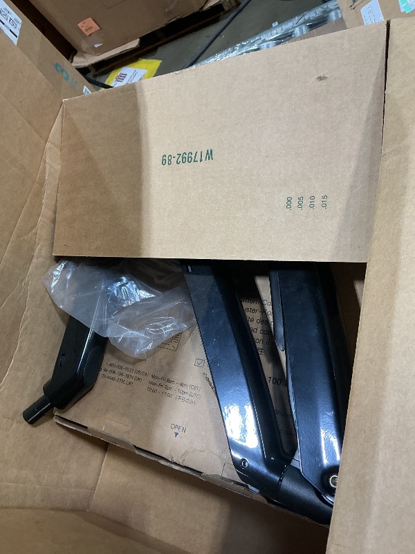 Photo 1 of ***USED /MISSING PIECES*** 
HUANUO 13 to 40 Inch Dual Monitor Arm for 2 Ultrawide Screens, Height Adjustable Full Motion Stand with 2 USB Port, VESA 75/100mm Mount, Holds up to 26.4lbs per Arm, Black