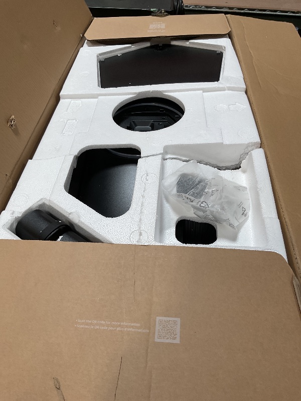 Photo 1 of ***SCREEN DAMAGE CAN BE USED FOR PARTS***Samsung 49” Business Curved Ultrawide Dual QHD Computer Monitor, USB-C, DisplayPort, HDMI, 120Hz, VESA DisplayHDR 400, Built-in Speakers, Height Adjustable Stand, Eye Care, LS49C954UANXZA, 2024