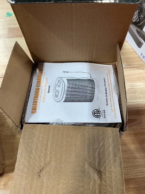 Photo 1 of 1500W Small Space Heater for Indoor Use, PTC Ceramic Space Heater with Thermostat, 3 Modes, Safety Quiet Heating, Multiple Protection, Portable Heater for Office Room Desk Use