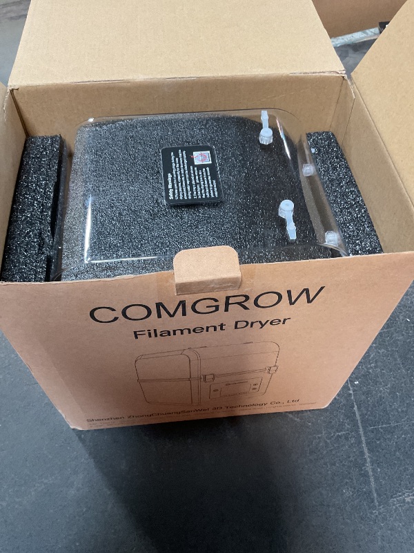 Photo 1 of ***NON FUNCTIONAL** Comgrow 3D Printer Filament Dryer Box, Comgrow 3D Filament Storages, Keeping Filaments Dry During 3D Printing, Compatible with 1.75mm/2.85mm PLA ABS Material, Filament Dehydrator, Spool Holder