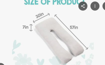 Photo 1 of ***PHOTO FOR ITEM REFERENCE NOT EXACT*** Regalo Premium Ultra Soft U-Shaped Maternity Pillow