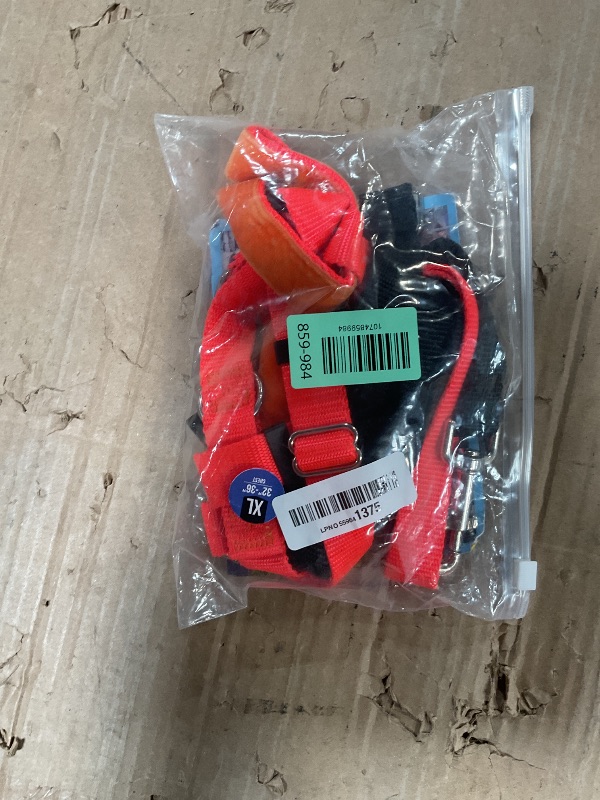 Photo 1 of 2 Hounds Design Freedom No Pull Dog Harness, Adjustable Harness and Leash Set, Easy Walking & Comfortable Control, Fits Small, Medium & Large Dogs, Solid Colors, Made in USA, 1" XL, Neon Orange