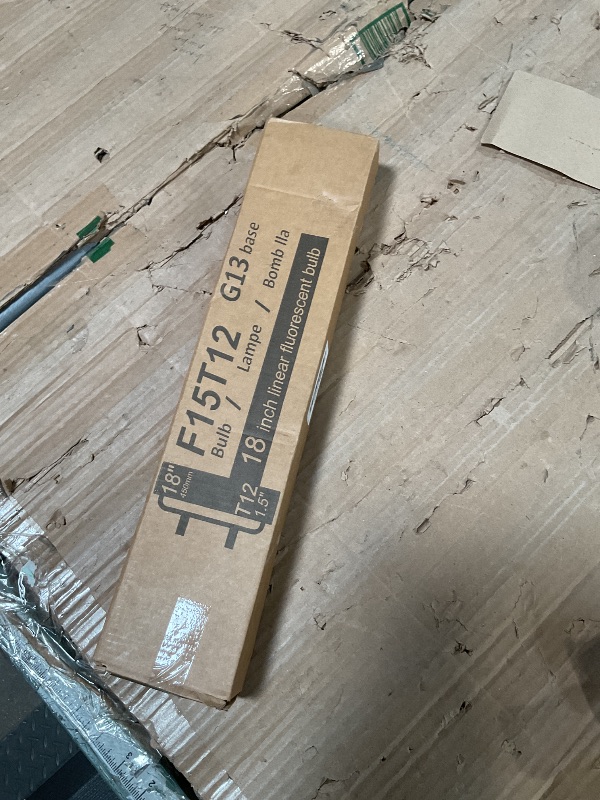 Photo 1 of 2 Pack F15T12/K&B Soft White,T12 15W 18Inch Linear Fluorescent Bulb,Replacement for Philips 141465 F15T12/WW,G13 Medium 2-Pin Base,3000K
