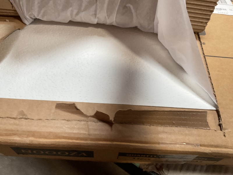 Photo 1 of 2ft x 2ft Drop Ceiling Tiles?Printed Pro Ceiling Tiles 24 x 24in. Waterproof, Washable and Fire-Rated - Reusable - High-Grade PVC to Prevent Breakage-Cover 48 Sq. Ft-Package of 12 Tiles