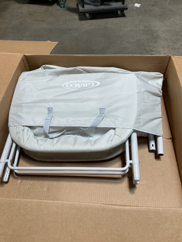 View 2 of **FOR PARTS ONLY/ HEAVILY USED / HAS DAMAGED PIECES*** Graco® DreamMore Bedside, Newborn, Travel, Portable Bassinet for Newborn Babies to 6 Months, Willow