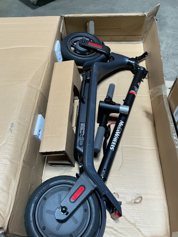 Photo 1 of **DOES NOT WORK/BATTERY MISSING/SCREWS MISSING**MEGAWHEELS Electric Scooter,Electric Scooter Adults,10in Pneumatic Tires,350W Motor,19 Miles Range,E Scooter with Smart APP Control for Commuting, Outdoor, Short Travel UL2272