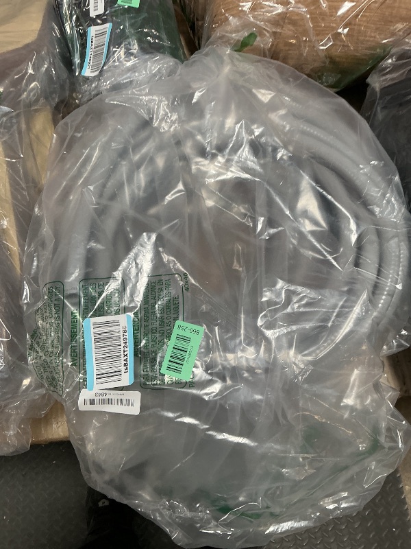 Photo 1 of 100FT Liquid-Tight Conduit and Connector Kit, 1/2 Flexible Non Metallic Electrical Conduit with 5 Straight and 3 Angle Fittings, PVC Conduit