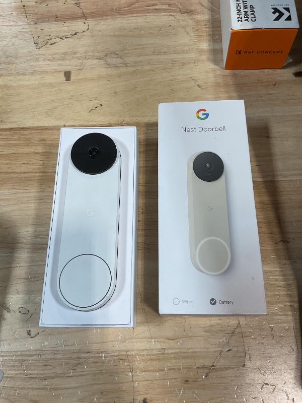 Photo 1 of ***POSSIBLY FOR PARTS WON'T CONNECT VIA PHONE APP/ BATTERY IS EITHER DEAD/ OR BELL IS NON-FUNCTIONAL*** Google Nest Doorbell (Battery) - Linen