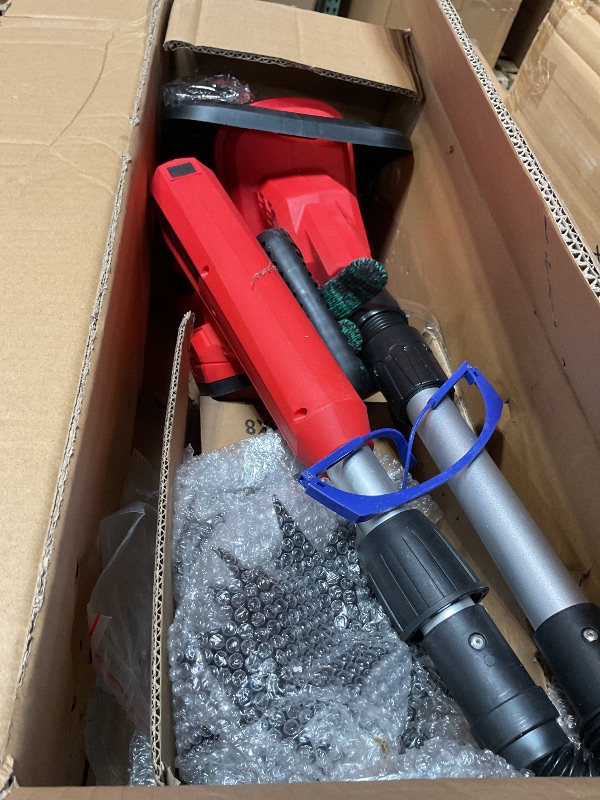 Photo 1 of ***UNKNOWN MISSING / DAMAGED PIECES*** DEVTBLUN Cordless Tiller Cultivator Compatible with Milwaukee 18V Battery(Only Tool), 360RPM Folding Electric Garden Tiller, Battery Powered with 9In Tilling Width & 6.3In Depth for Lawn Gardening