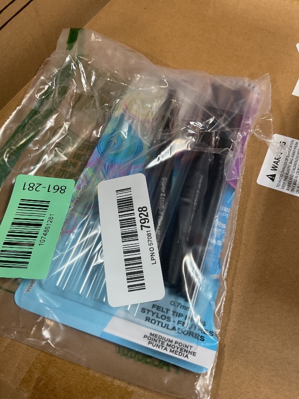 Photo 1 of **3 only**Paper Mate Flair Felt Tip Pens, Medium Point (0.7mm), Black, 4 Count