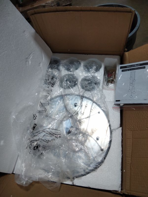 Photo 1 of **COLOR DIFFERS FROM STOCK*** Mezzo Cluster Chandelier Silver