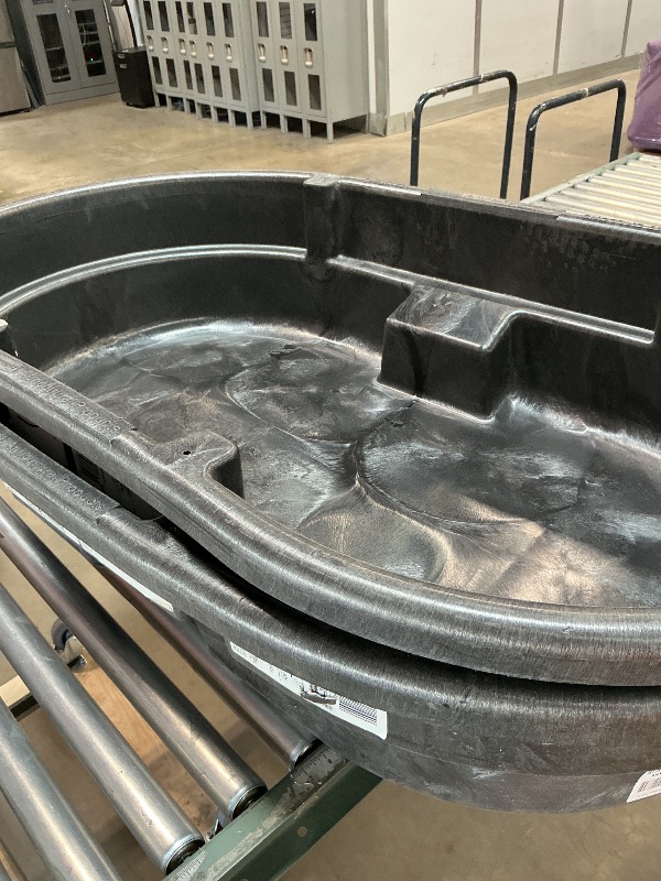 Photo 1 of ***MINOR SCRATCHES 2nd one is stuck***Rubbermaid Commercial Products Stock Tank, 50-Gallons, Structural Foam, Heavy Duty Container, for Livestock/Animal/Cattle Feed & Water, Outdoor Homemade Pool/Hot Tub/Bathtub, & Pet Cleaning/Dog Wash