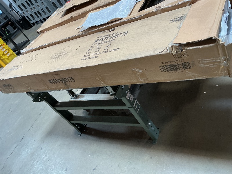 Photo 1 of ***DAMAGED BOX ASSEMBLY PIECES MAY BE MISSING***DNYN Gingham Daybed with Pull-Out Trundle and Side Pocket for Bedroom/Guest Room, Full Size Upholstered 3-in-1 Versatile Sofabed Frame with Tufted Button Backrest, Space-Saving & No Box Spring Needed