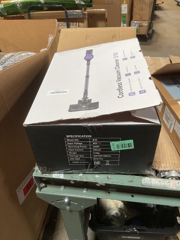 View 2 of **BATTERY MISSING/PARTS MISSING/ CHARGER DOESNT WORK**Yassol S10 Cordless Vacuum Cleaner, 55Kpa 60mins Lightweight Stick Vacuum with Powerful Suction for Home, Rechargeable, Self-Standing, Handheld Vacuum Cleaners for Hardwood Floors, Carpets, Violet